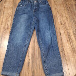 vintage High waisted elastic jeans